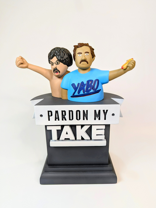 Pardon My Take Statue