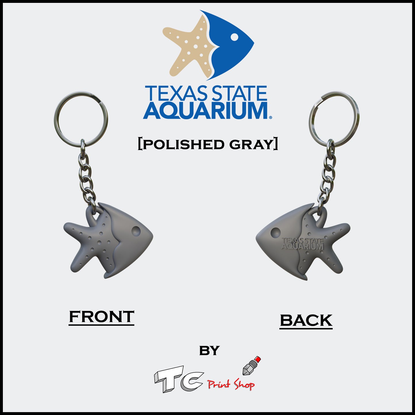 Texas State Aquarium Keychain